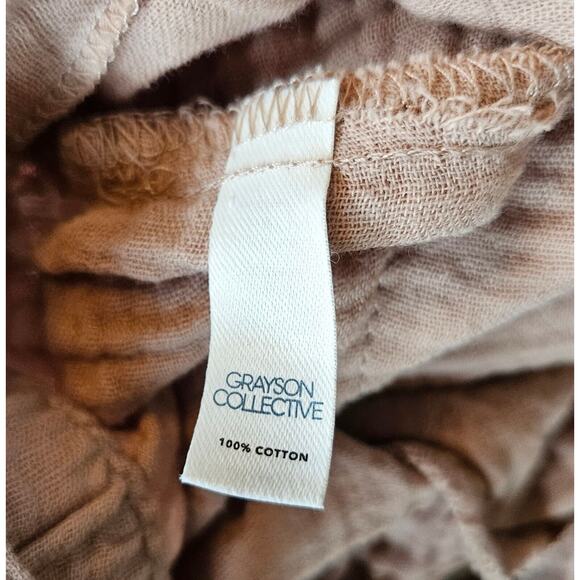 NEW Grayson Collective Baby Overall 18 Mos One Piece Taupe Soft Cotton Jumpsuit - Picture 4 of 7